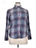 Chaps 100% Cotton Plaid Blue Long Sleeve Button-Down Shirt Size XL - photo 1