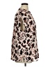 ELOQUII Animal Print Brown Short Sleeve Blouse Size 14 Plus - photo 4