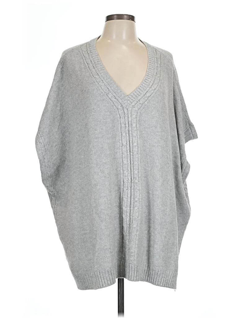 Talbots Long Sleeve Top Gray V-neck Tops