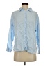 Blank NYC Blue Long Sleeve Button-Down Shirt Size S - photo 1