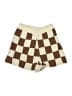 The native one Checkered-gingham Brown Shorts Size M - photo 1