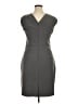 The Limited Solid Gray Cocktail Dress Size 14 Petite - photo 2