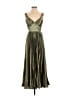 Unbranded 100% Polyester Metallic Green Cocktail Dress Size 2 - photo 1