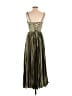 Unbranded 100% Polyester Metallic Green Cocktail Dress Size 2 - photo 2