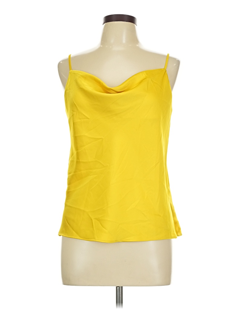 Pre-owned Worthington Sleeveless Top Yellow Cowl Neck Tops