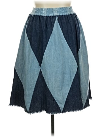 Ashley Stewart Denim Skirt (view 1)