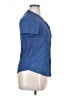 Unbranded Blue Short Sleeve Blouse Size XL - photo 4