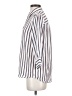 Timing Stripes White 3/4 Sleeve Button-Down Shirt Size S - photo 5