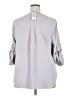 Torrid 100% Polyester Gray 3/4 Sleeve Blouse Size 2X Plus (2) - photo 2
