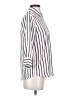 Timing Stripes White 3/4 Sleeve Button-Down Shirt Size S - photo 4
