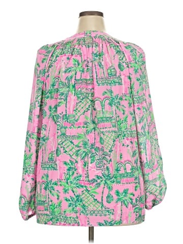 Lilly Pulitzer Long Sleeve Silk Top (view 2)