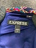Express 100% Polyester Argyle Blue Casual Dress Size 4 - photo 7