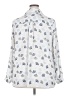 41Hawthorn 100% Polyester Print Ivory Long Sleeve Blouse Size 2X - photo 2