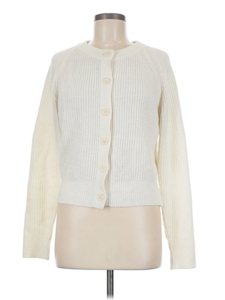 Pre-owned Universal Thread Long Sleeve Top Ivory Square Neckline Tops