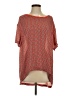 14th & Union 100% Polyester Orange Short Sleeve Blouse Size S - photo 1
