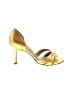 Manolo Blahnik 100% Leather Gold Heels Size EU 38 - photo 1