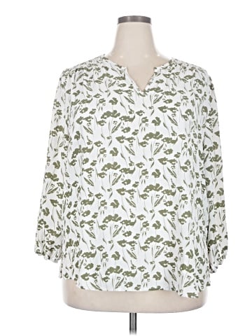 Monday Fun 3/4 Sleeve Blouse (view 1)