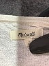 Madewell Ivory Texture &amp; Thread Modern Side-Tie Top Size S - photo 7