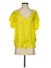 Maison Scotch Yellow Short Sleeve Blouse Size Sm (1) - photo 1