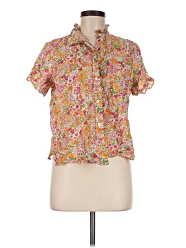 Liberty Art Fabrics For J.Crew Short Sleeve Blouse