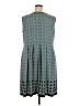 Max Studio Print Teal Casual Dress Size 3X - photo 2