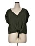Torrid Green Short Sleeve Blouse Size 1X Plus (1) - photo 1