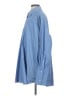 Helsa Blue Long Sleeve Button-Down Shirt Size S - photo 5