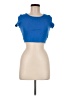 Shein Blue Short Sleeve Turtleneck Size M - photo 1