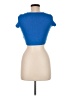 Shein Blue Short Sleeve Turtleneck Size M - photo 2