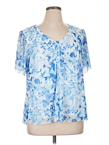 Isaac Mizrahi LIVE! Short Sleeve Blouse (view 1)