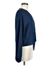 Pink Rose Blue Long Sleeve Blouse Size M - photo 4