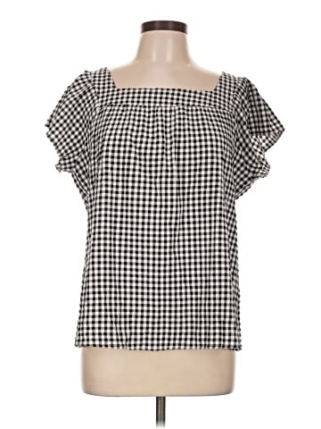 Allegra K Short Sleeve Blouse (view 1)