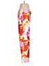 Natori 100% Polyester Print Orange Casual Pants Size M - photo 4
