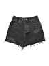 Zara Black Denim Shorts Size 6 - photo 1