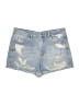 Topshop Blue Denim Shorts Size 14 - photo 1