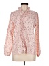 Assorted Brands Print Pink Long Sleeve Blouse Size M - photo 1