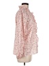 Assorted Brands Print Pink Long Sleeve Blouse Size M - photo 4