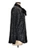 Ann Taylor Metallic Black Long Sleeve Blouse Size L - photo 4