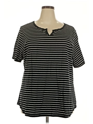 Just My Size Short Sleeve Henley (view 1)