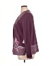 Soft Surroundings 100% Cotton Burgundy Blazer Size XL - photo 5