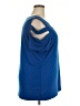 Ashley Stewart Blue Short Sleeve Top Size 22 Plus - photo 4