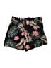 Shein Curve 100% Polyester Tropical Black Shorts Size 2X - photo 2