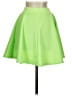 Made By Johnny Solid Green Casual Skirt Size XS - photo 2