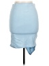 A'gaci Solid Blue Casual Skirt Size L - photo 2