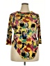 Assorted Brands Yellow 3/4 Sleeve Top Size 3X - photo 1