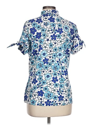 Tail Short Sleeve Blouse (view 1)