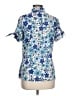 Tail Floral Blue Short Sleeve Blouse Size L - photo 1