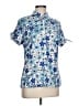Tail Floral Blue Short Sleeve Blouse Size L - photo 2