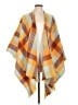 a.n.a. A New Approach 100% Polyester Plaid Orange Wrap One size - photo 1