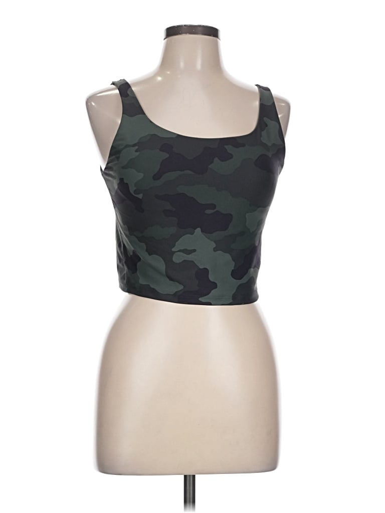 Pre-owned Active By Old Navy Tank Top Green Strapless Neckline Tops